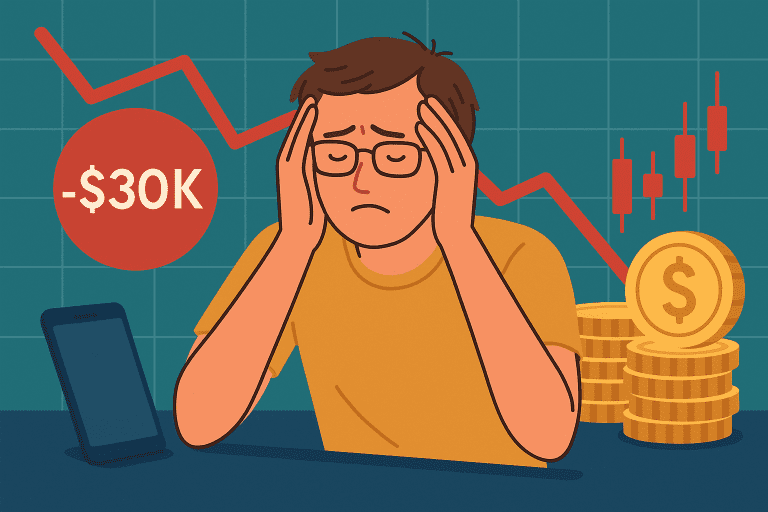 losing 30k from investing