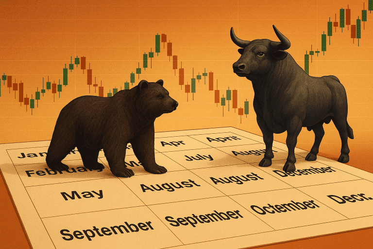 most bullish and bearish months