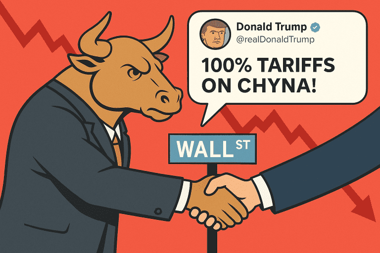 trump tweet market drop